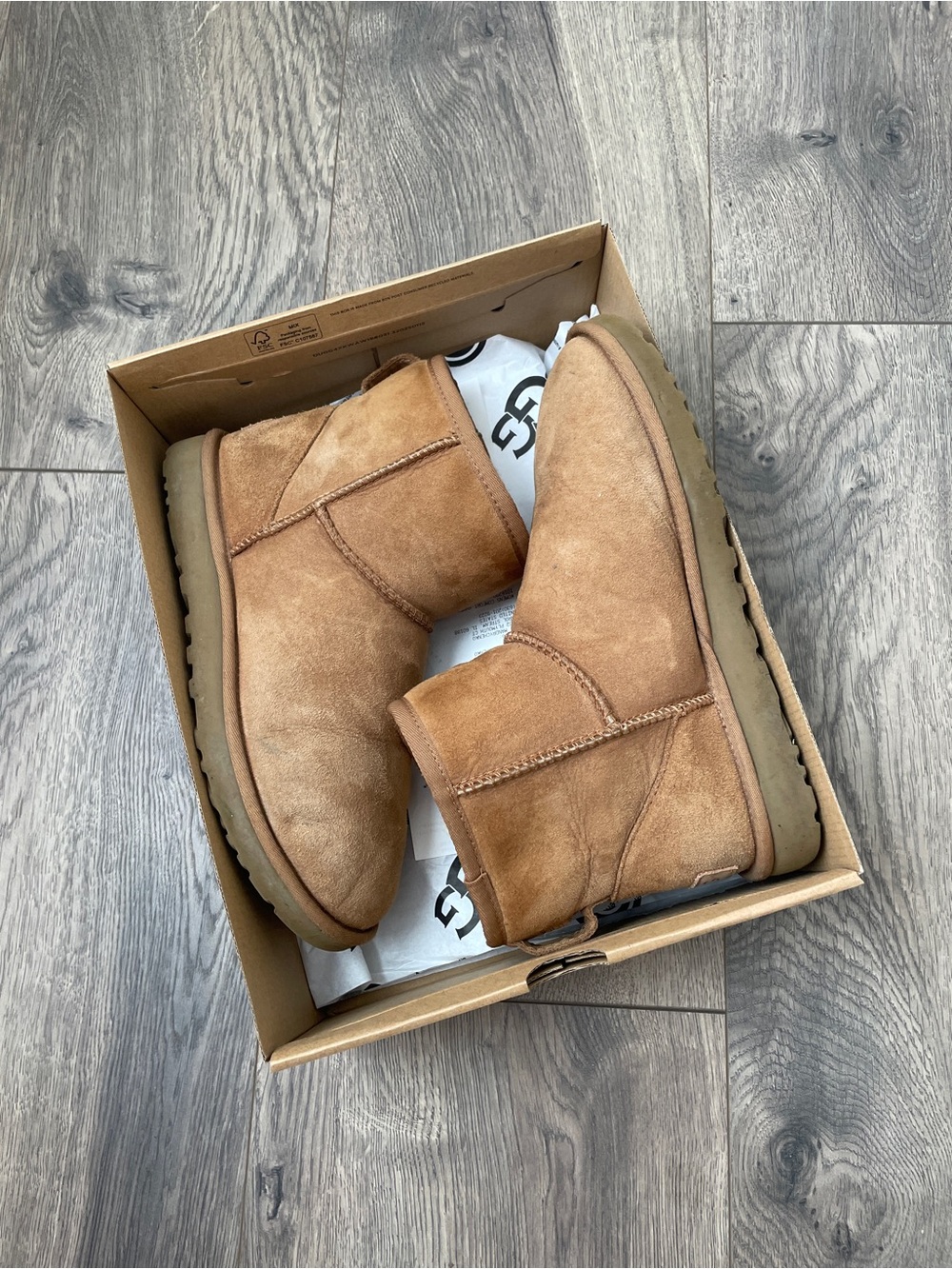 UGG Classic Mini II chestnut boots